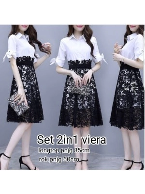 Baju Korea St Viera Hn Putih