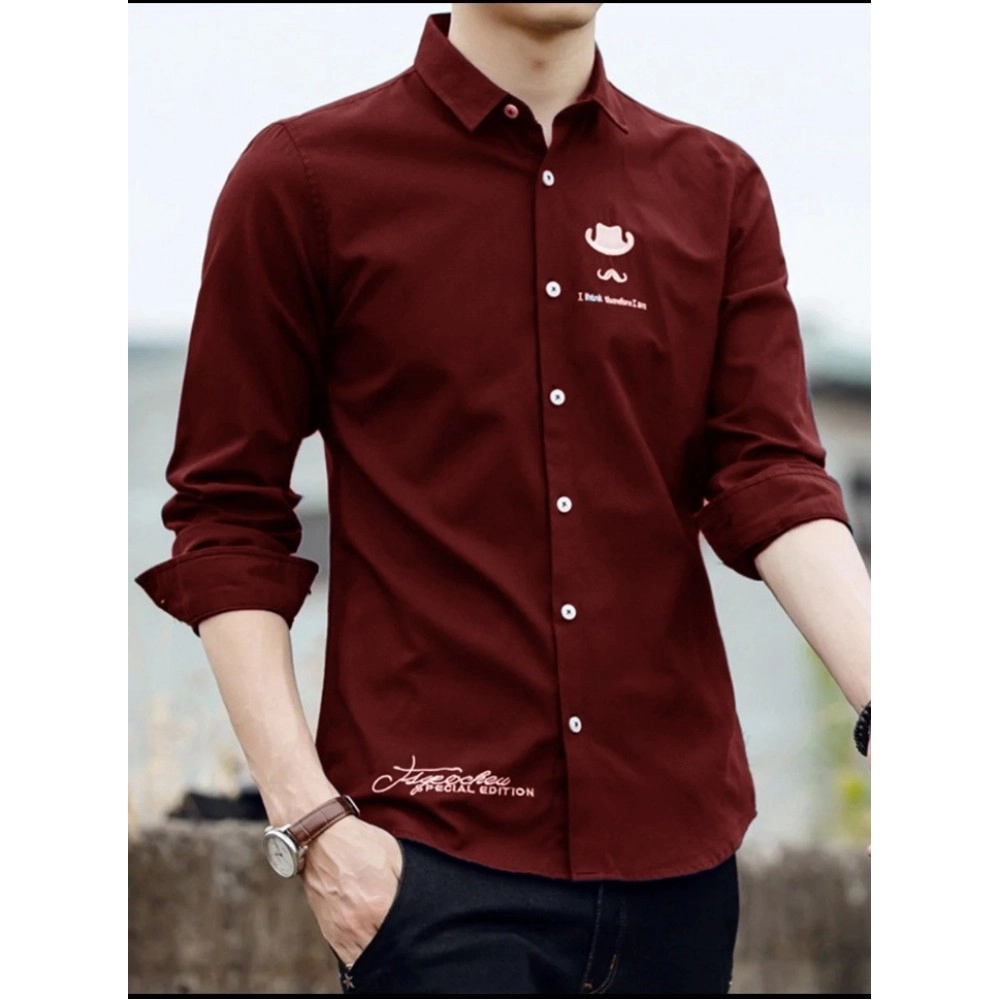 Baju Pria Kmj Man Vero Pp Maroon