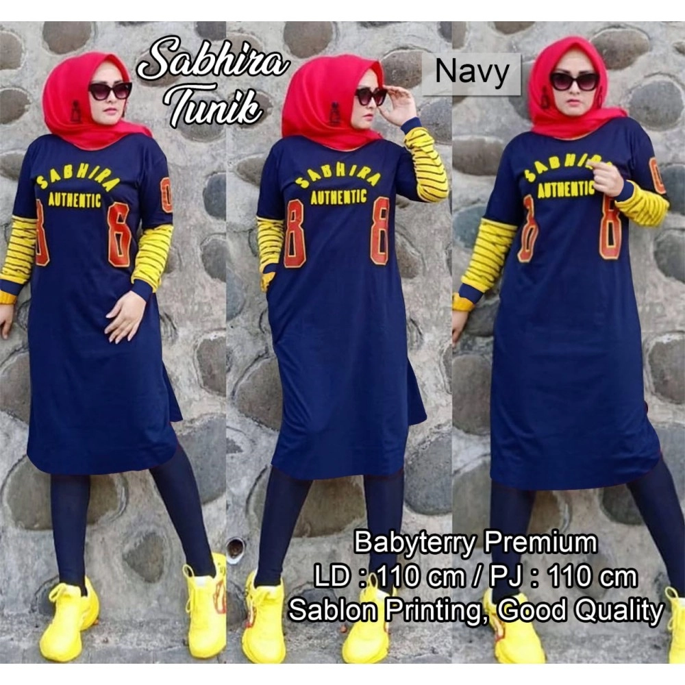 Baju Korea Tunik Sebarra Us Navy