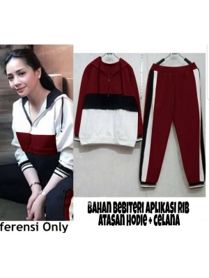 Baju Korea St Slavina Ra Maroon