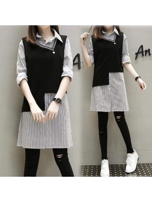 Baju Korea Drs Hanna Yc Hitam