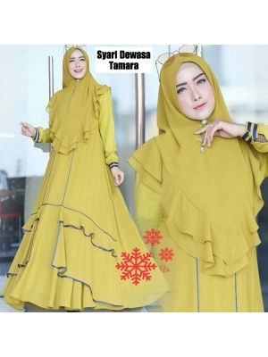 Baju Korea Hj Syari Tamara Dewasa Lime