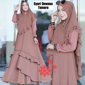 Baju Korea Hj Syari Tamara Dewasa Milo