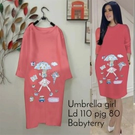 Baju Korea Tunik Umbrella Ga Salem