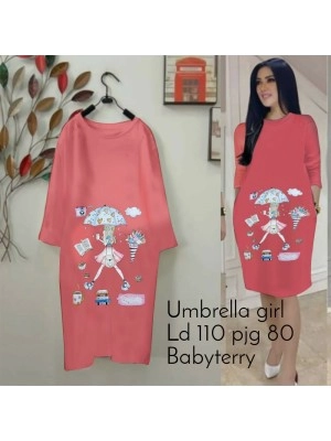 Baju Korea Tunik Umbrella Ga Salem