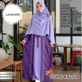 Baju Korea Hj Syari Kalila Jc Lavender