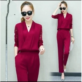 Baju Korea St Monicaro Red