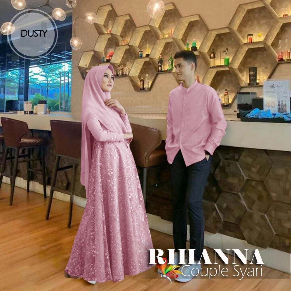 Baju Couple Cp Syari Rihanna Jc Dusty Baju Couple Cp Syari Rihanna Jc Dusty