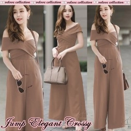 Baju Korea Jump Elegant Crossy Vl Coksu