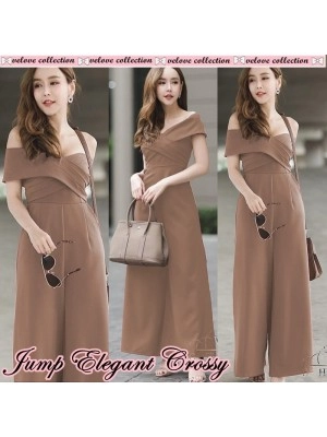 Baju Korea Jump Elegant Crossy Vl Coksu