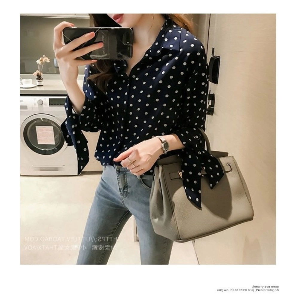 Baju Korea Kmj Polkadot Sm Hitam Baju Korea Kmj Polkadot Sm Hitam