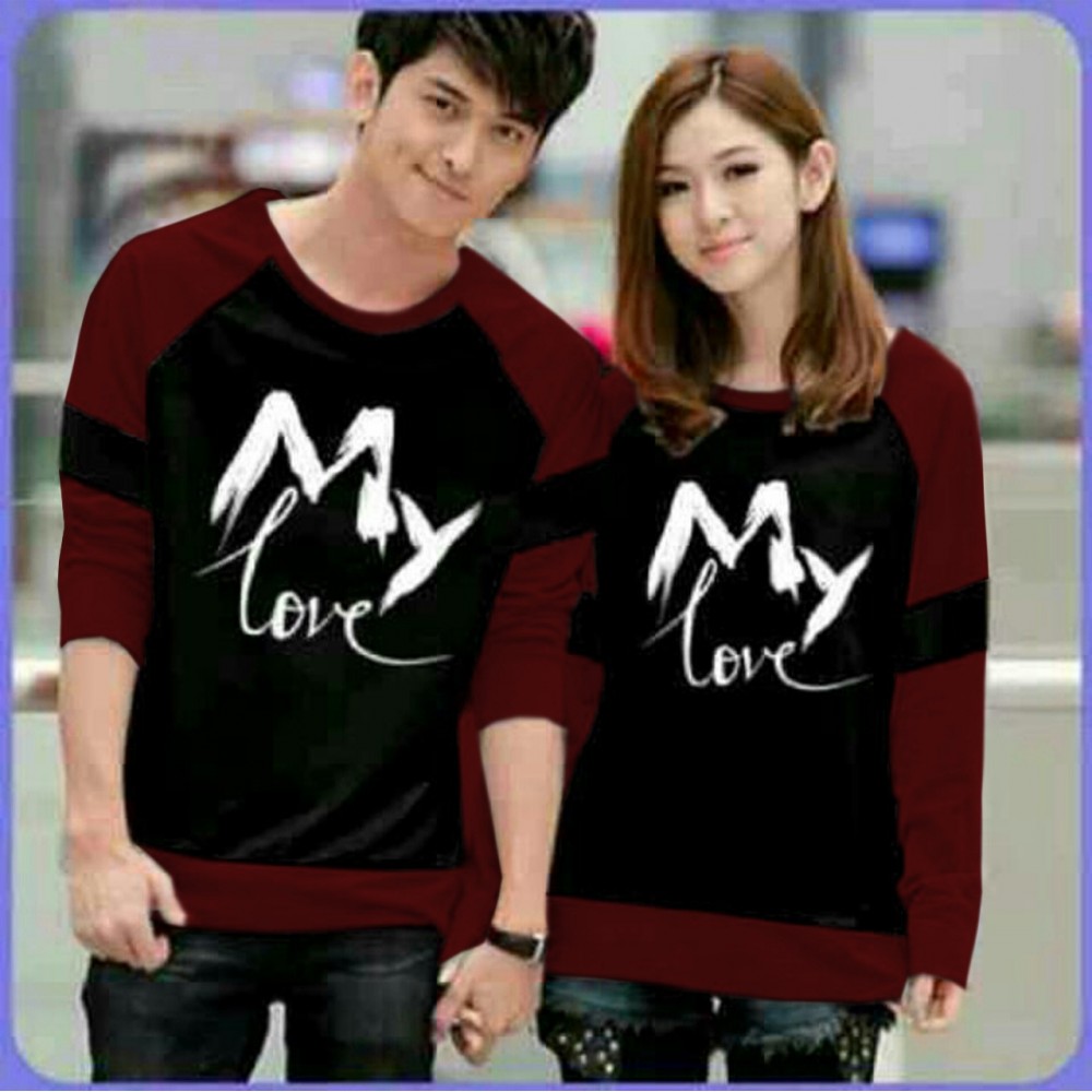 Baju Couple Cp Mylove Vb Hitam Baju Couple Cp Mylove Vb Hitam