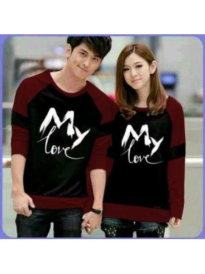 Baju Couple Cp Mylove Vb Hitam