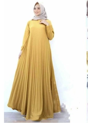 Baju Korea Hj Maxi Catrice Ra Mustard