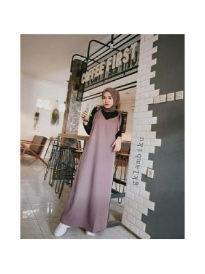 Baju Korea Overall Amber Go Lavender