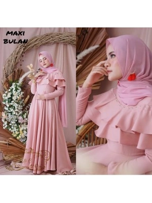 Baju Korea Hj Maxi Bulan Ff Dusty