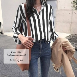 Baju Korea Kmj Lita Ms Hitam