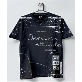 Baju Priabtop Man Denim Ck4 Cs Hitam