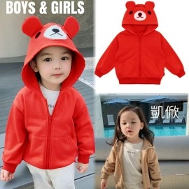 Baju Anak Kd Jkt Bear Sm Merah