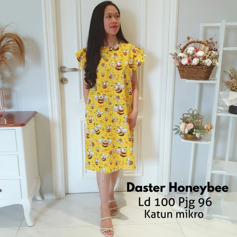 Baju Korea Daster Honeybee Ga Kuning