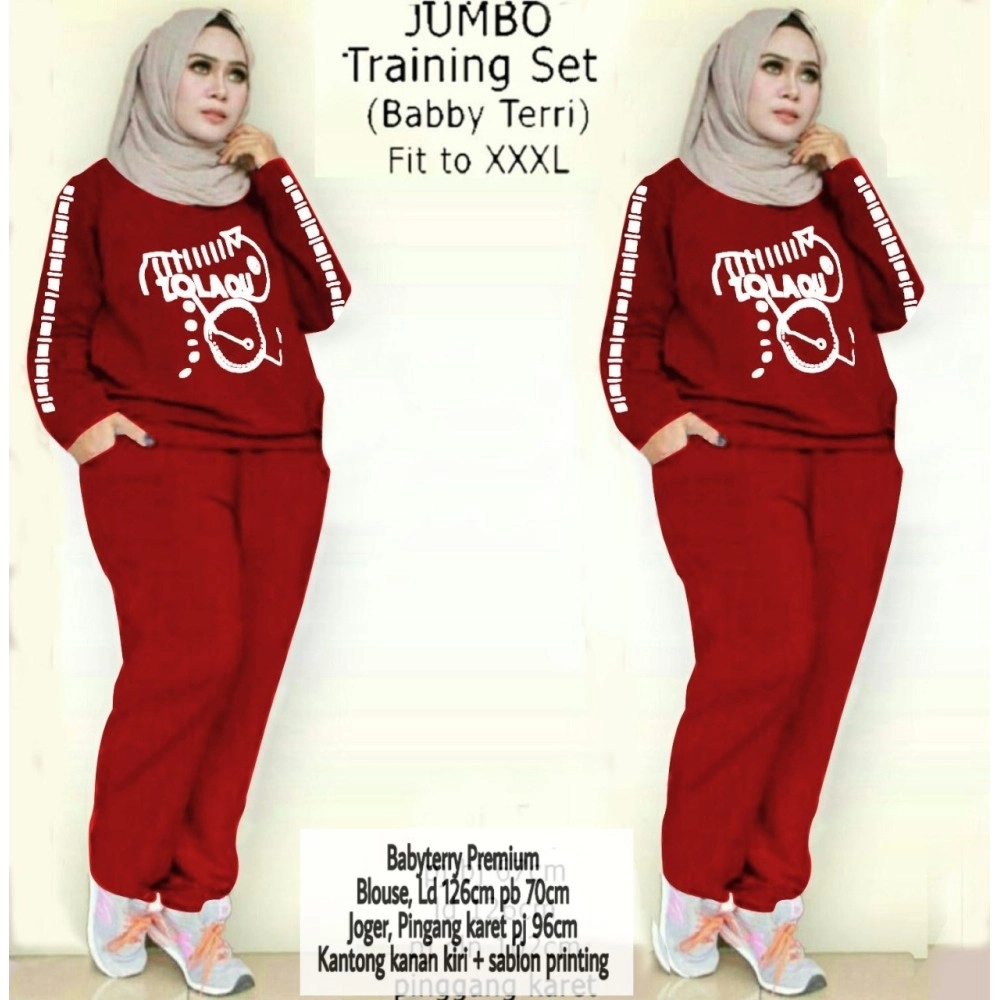 Baju Korea Jumbo St Training Ra Maroon Baju Korea Jumbo St Training Ra Maroon