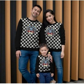 Baju Couple Cp Fam Ff Catur Hitam