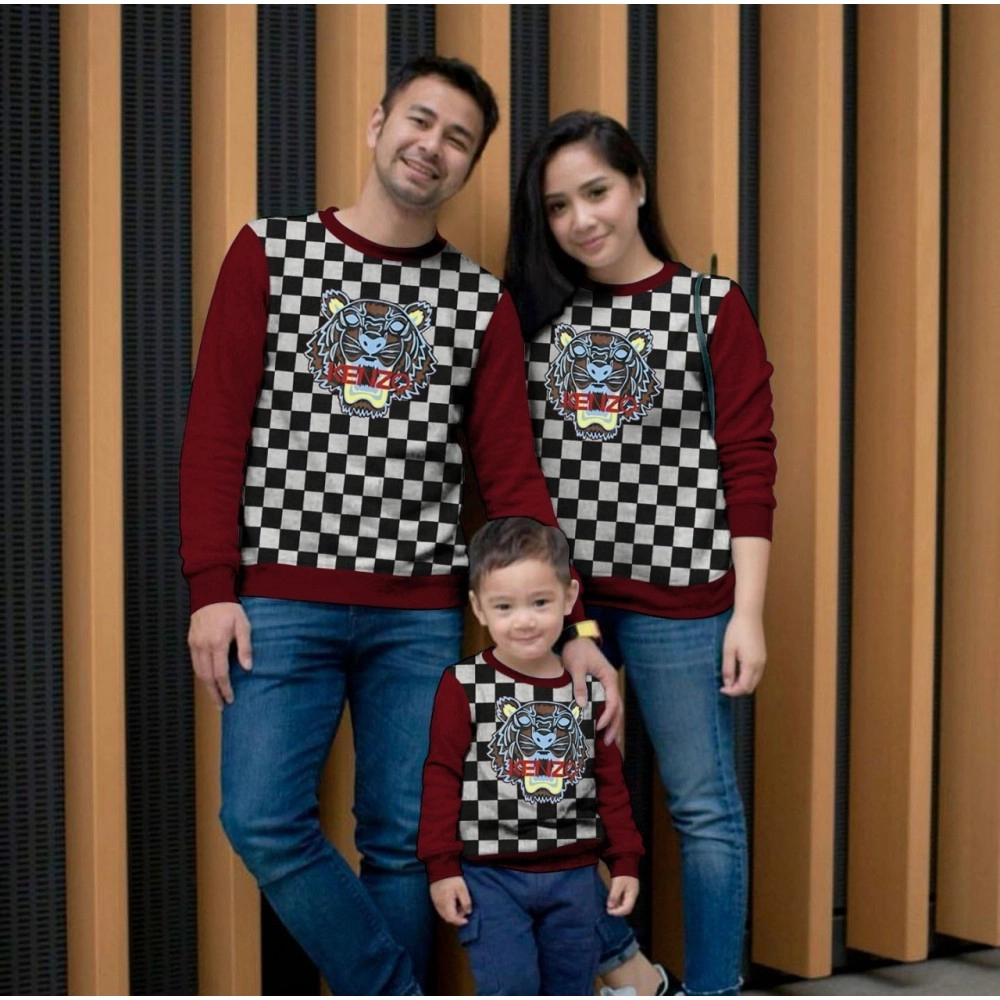 Baju Couple Cp Fam Ff Catur Maroon