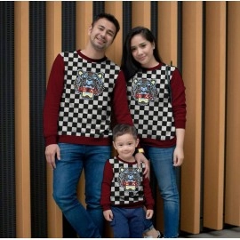 Baju Couple Cp Fam Ff Catur Maroon