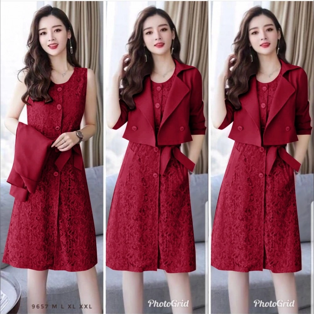 Baju Wanita Drs Rompi Indah Rd Maroon Baju Wanita Drs Rompi Indah Rd Maroon