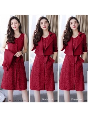 Baju Wanita Drs Rompi Indah Rd Maroon