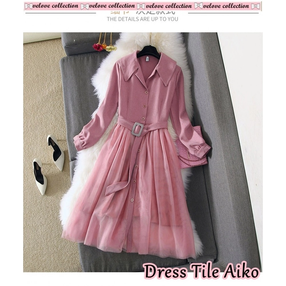 Baju Wanita Drs Tile Aiko Vl Dusty