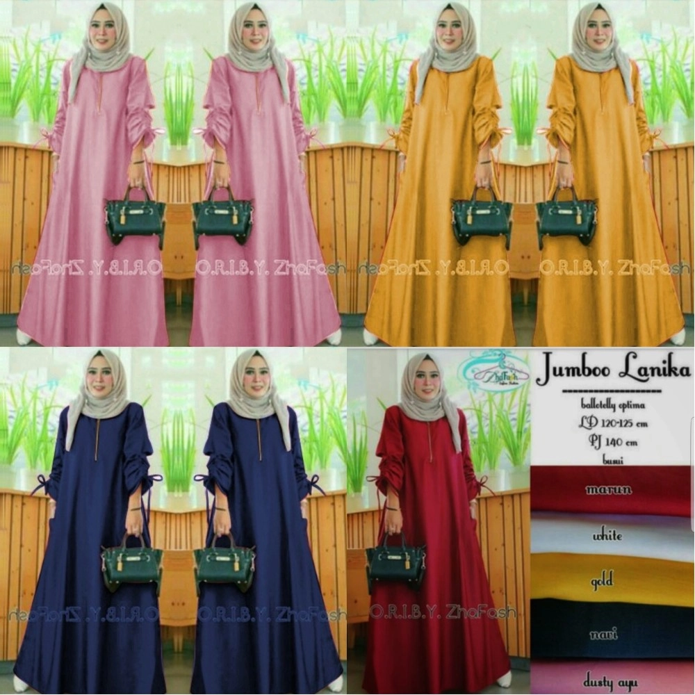 Baju Korea Jumbo Maxi Lanika Mb Full