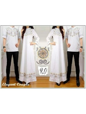 Baju Couple Cp Elegant Putih