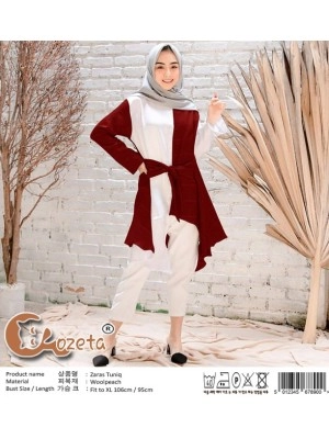 Baju Korea Tunik Zaras X Maroon