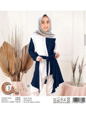 Baju Korea Tunik Zaras X Navy