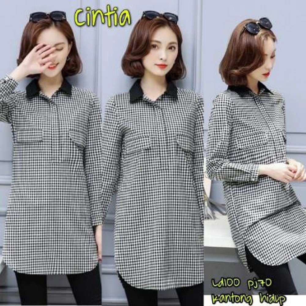 Baju Wanita Kmj Cintia Or Hitam