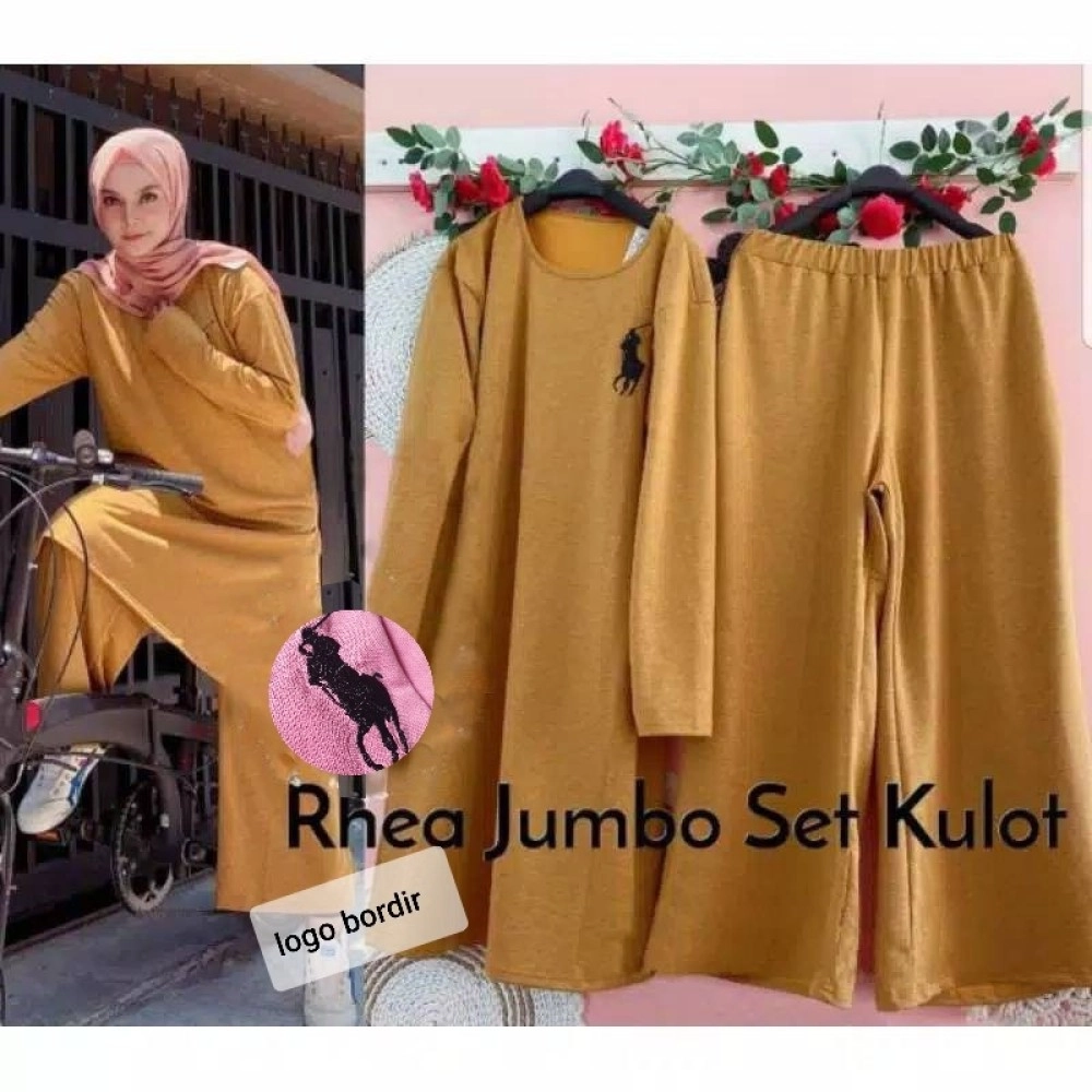 Baju Wanita Jumbo St Rhea Ra Mustard