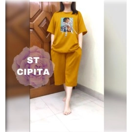 Baju Wanita St Cipita Rd Mustard