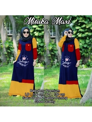 Baju Korea Hj Maxi Misuka Us Navy