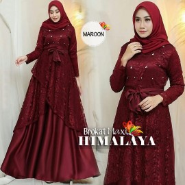 Baju Wanita Hj Maxi Himalaya Jc Maron
