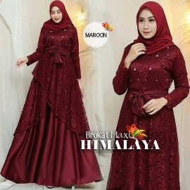 Baju Wanita Hj Maxi Himalaya Jc Maron Baju Wanita Hj Maxi Himalaya Jc Maron