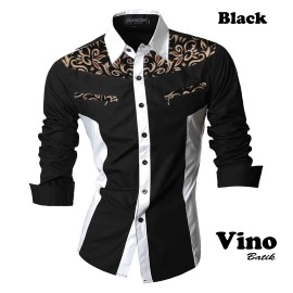 Baju Pria Kmj Batik Vino Pdk Ao Hitam