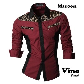 Baju Pria Kmj Batik Vino Pdk Ao Maron