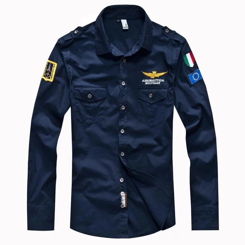 Baju Pria Kmj Military Pjg Ao Navy