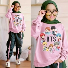 Baju Anak Kd St Bts Ff Pink