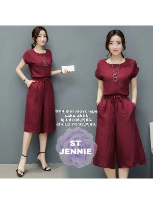 Baju Wanita St Jennie Polos Rd Maroon