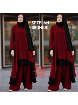 Baju Korea St Seungri Maroon