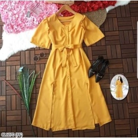 Baju Wanita Drs Amika Hs Mustard