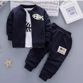 Baju Anak Kd St Fishbone Ch Navy