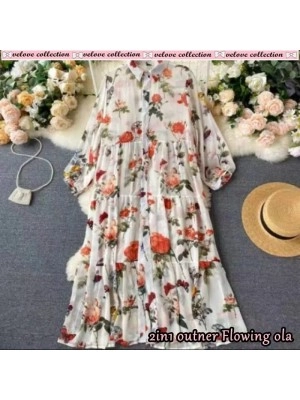 Baju Wanita Outer Flowing Ola Vl Bw